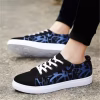Blue White And Red Color Paint Casual Sneakers Canvas Shoes For Men Lightweight Breathable And Comfortable Shoes For Walking M17 - Stylish and Comfortable Sneakers
